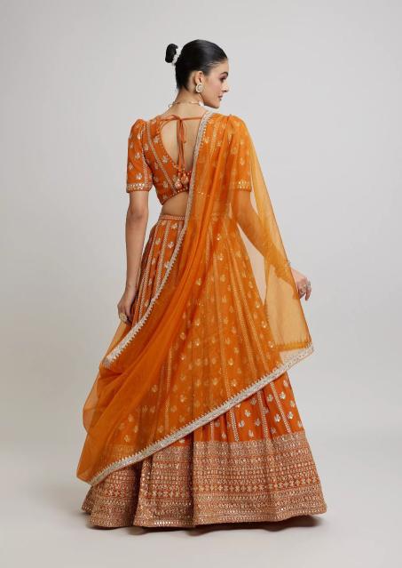 Jf 3390 Faux Georgette Bridal lehenga choli in Bangalore
